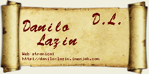 Danilo Lazin vizit kartica